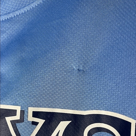 Nike Light Blue Rays Graphic Tee FLAW SHOWN - Picture 2 of 2